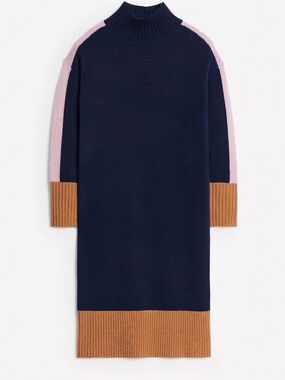 Boden Blue Jessica Merino Dress 8 petite